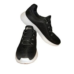 Sport Slip-on Walking Shoes Women's 9.5 Black And White